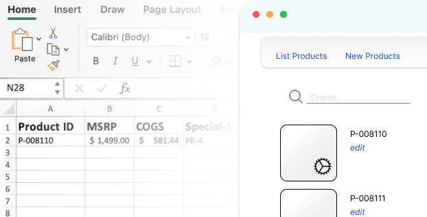 A growing Product Management department requires a tool to help them grow past Excel for managing their product database.